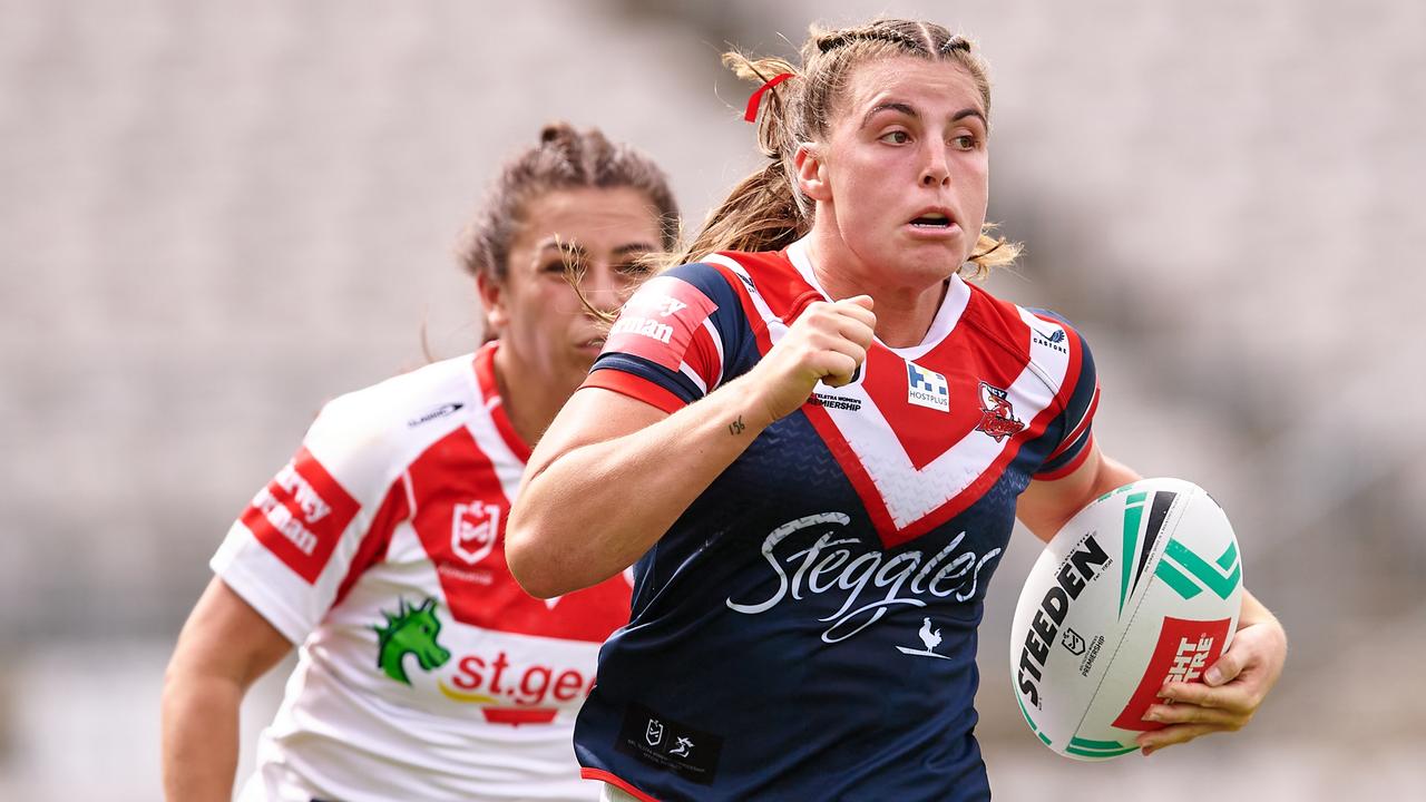 Roosters centre Jessica Sergis. Picture: Brett Hemmings/Getty Images