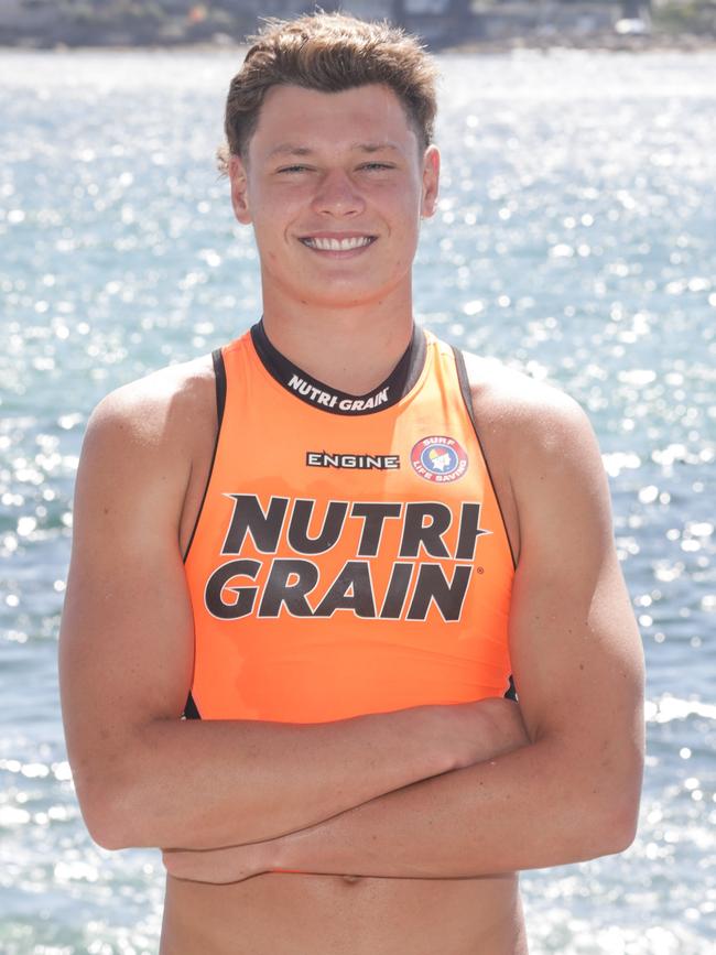 Conner Maggs at the launch of the Nutri-Grain Ironman/woman Series at Bondi Icebergs. Picture: Surf Life Saving Australia