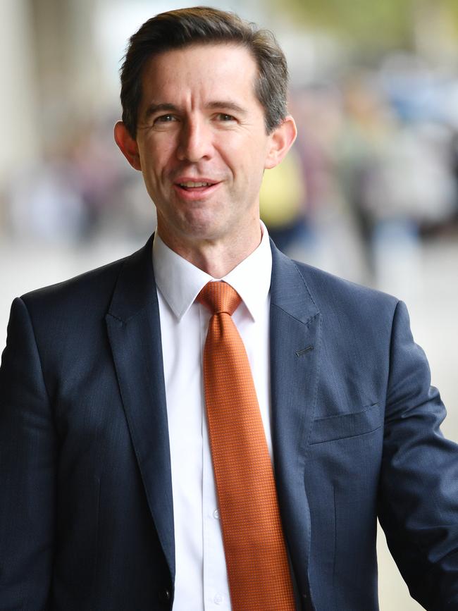 Australian Minister for Education and Training Senator Simon Birmingham. Picture: AAP