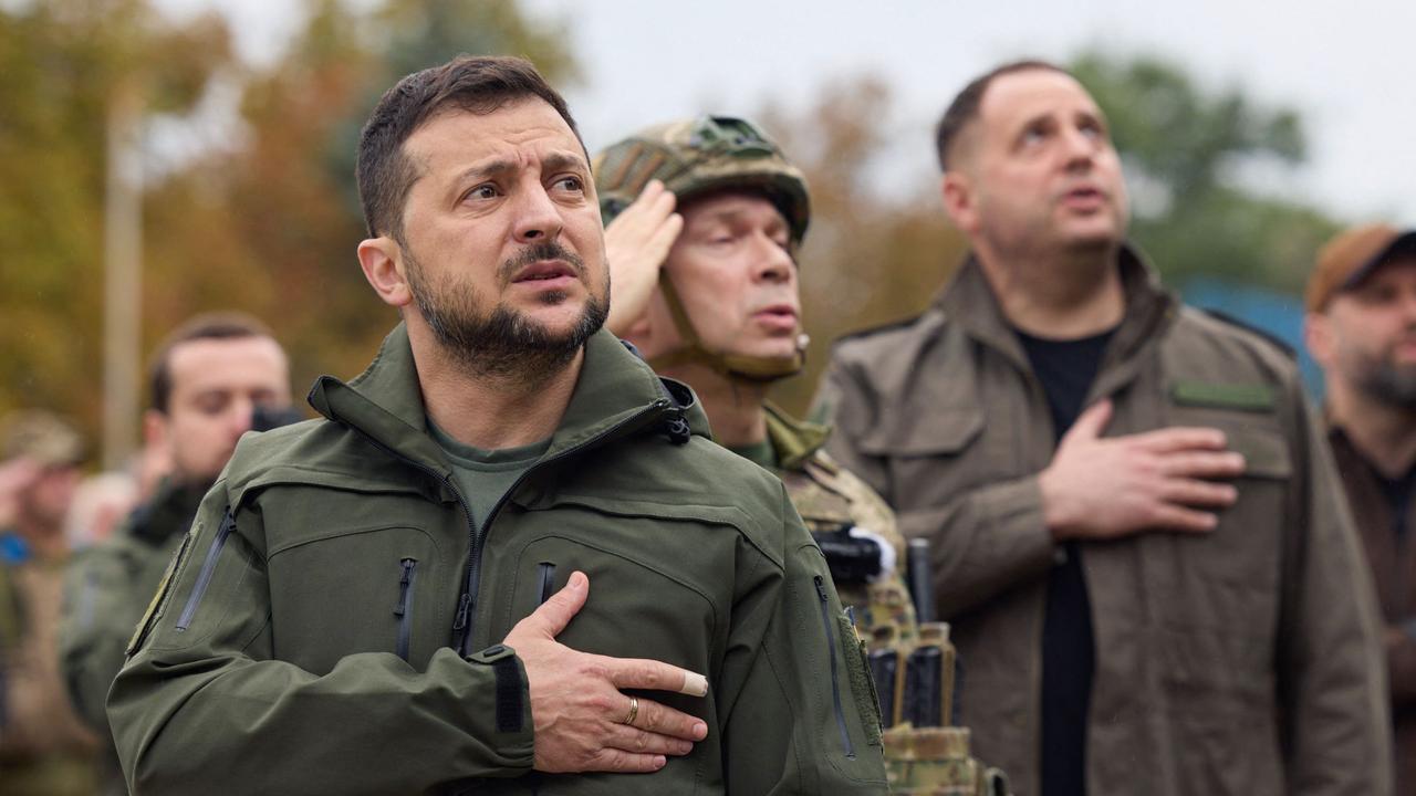 Ukrainian president Volodymyr Zelensky.