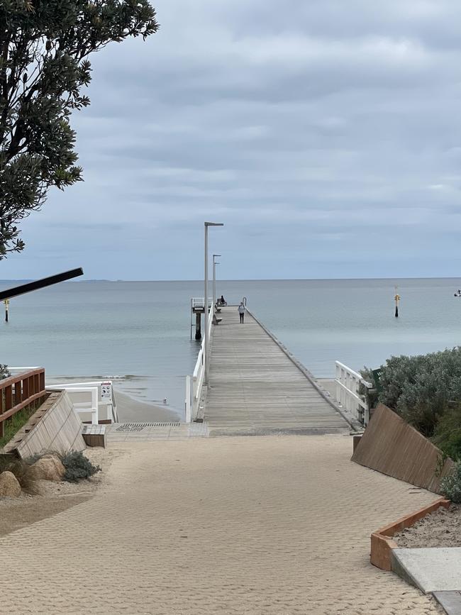 Seaford foreshore is considered a no go zone for many women. The beach, seen here near Seaford Pier, has been the scene of violent clashes between rival groups over summer. Picture: Lucy Callander