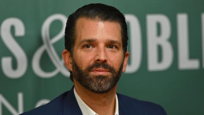 Donald Trump Jr. tweeted the name of the whistleblower. Picture: AFP.