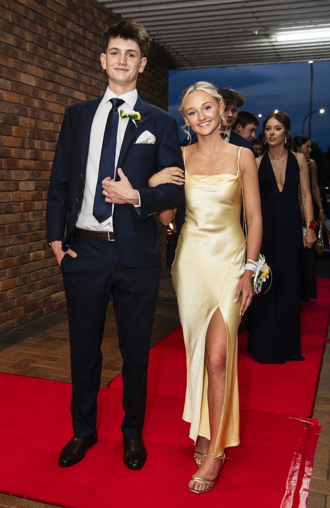 Luke Williams and Lucie Ramsay at Toowoomba Grammar School formal at Rumours International, Wednesday, November 15, 2023. Picture: Kevin Farmer