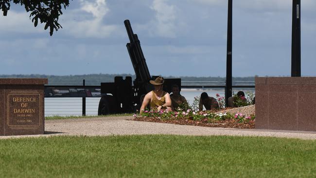 The 81st commemoration of the Bombing of Darwin held at the cenotaph on the esplanade. Picture: (A) manda Parkinson