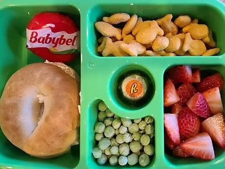 A US mum has sparked a debate after sharing a picture of her daughter's lunchbox. Picture: Facebook