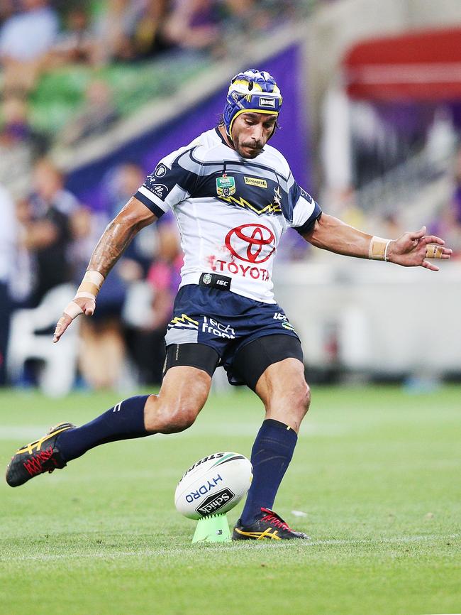 Johnathan Thurston was strong throughout the clash