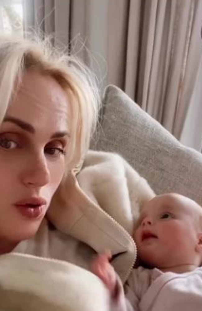 Rebel Wilson and her baby daughter, Royce. Picture: Instagram