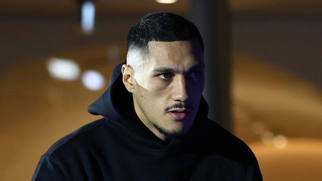 GOLD COAST, AUSTRALIA - JUNE 05: Jai Opetaia during a training session at Pacific Fair on June 05, 2025 in Gold Coast, Australia. (Photo by Chris Hyde/Getty Images)