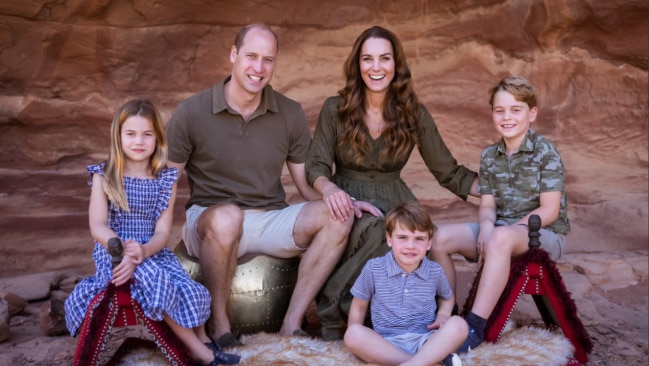 The photo was taken during their trip to Jordan earlier this year. Picture: The Duke and Duchess of Cambridge / Twitter