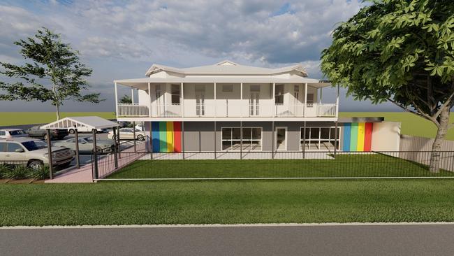 Plans for a 90-place child care centre at 149 Denham Street, Rockhampton. Renders: Dezign Elements.