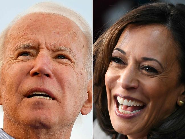 Joe Biden and Kamala Harris. Picture: AFP.