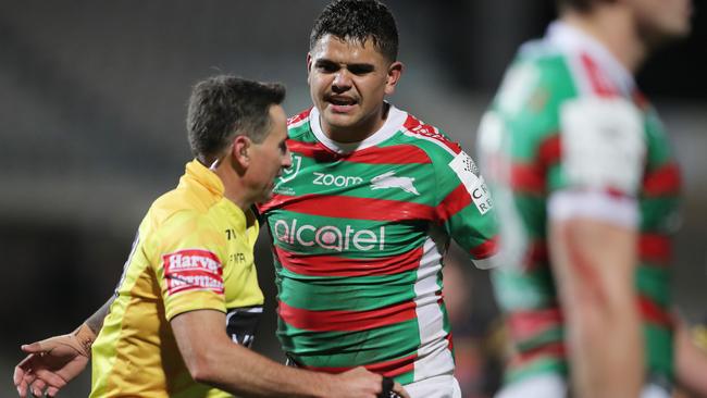 Latrell Mitchell spent time in the sin bin on Thursday night.