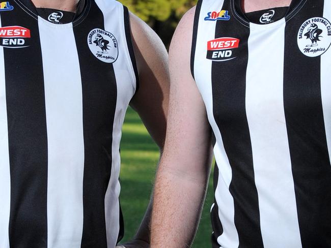 29/03/2016 Salisbury Football Club co captains Justin McPherson and Ryan Paget. Pic Mark Brake