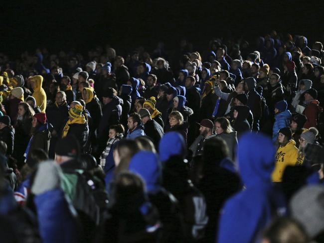 About 1300 Australians and New Zealanders paid their respects. Picture: AP