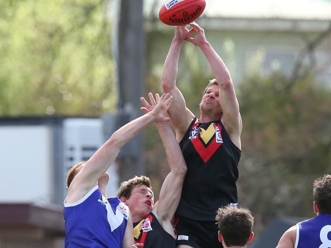 Daniel Velden in action for Bacchus Marsh in the Ballarat FL grand final: Sunbury V Bacchus Marsh. Saturday,Sept 17. 2016. Picture: David Crosling