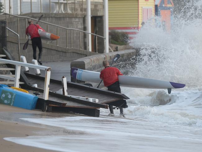 Wild weather caused major damage to the jetty at Half Moon Bay smashing it and washing it onto the beach.