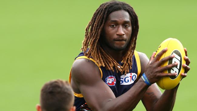 Nic Naitanui at West Coast Eagles training.