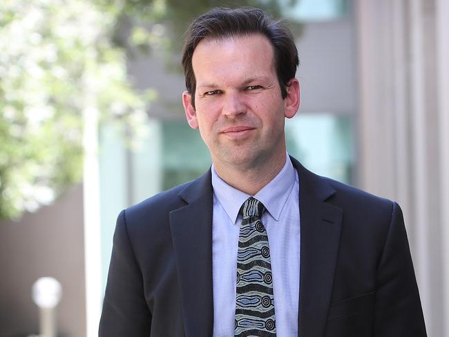 Minister for Resources and Northern Australia Senator Matt Canavan at Parliament House in Canberra.