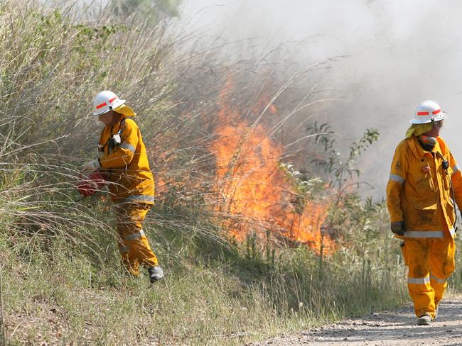 Fireys’ seven-hour battle with slow-moving grassfire near Gladstone