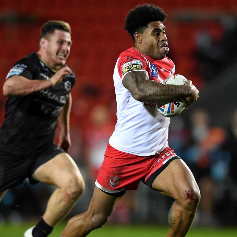 Kevin Naiqama has been playing for St Helens in the Super League. Picture: Gareth Copley/Getty Images