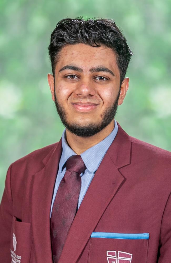 Humza Hajee Aboo, John Paul College 2024 high achiever. Picture: Contributed