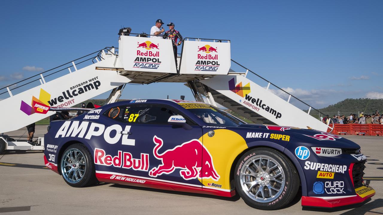 Toowoomba driver Will Brown as V8 Supercars team Red Bull Ampol Racing launch their 2024 livery at Toowoomba Wellcamp Airport, Saturday, February 3, 2024. Picture: Kevin Farmer