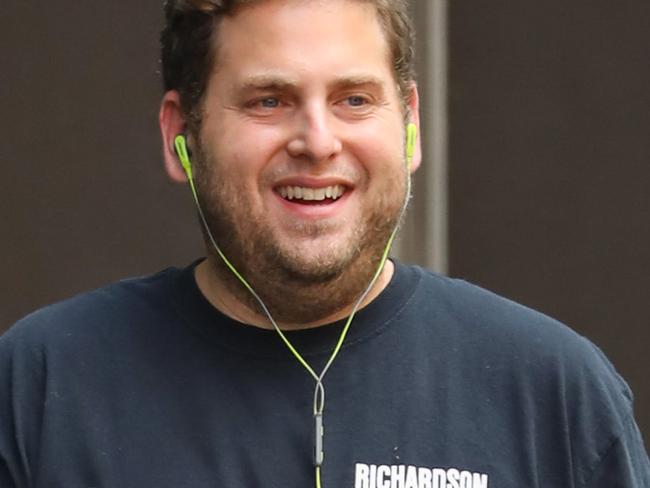 Jonah Hill is seen with his dog Carmela in New York City. <P> Pictured: Jonah Hill <B>Ref: SPL1313861 050716 </B><BR/> Picture by: Ignat/Bauergriffin.com<BR/> </P><P>