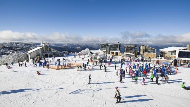 Mt Buller (pictured) and Falls Creek have seen more visitors in the last week than they did in the same period last season. Picture: Andrew Railton/Mt Buller