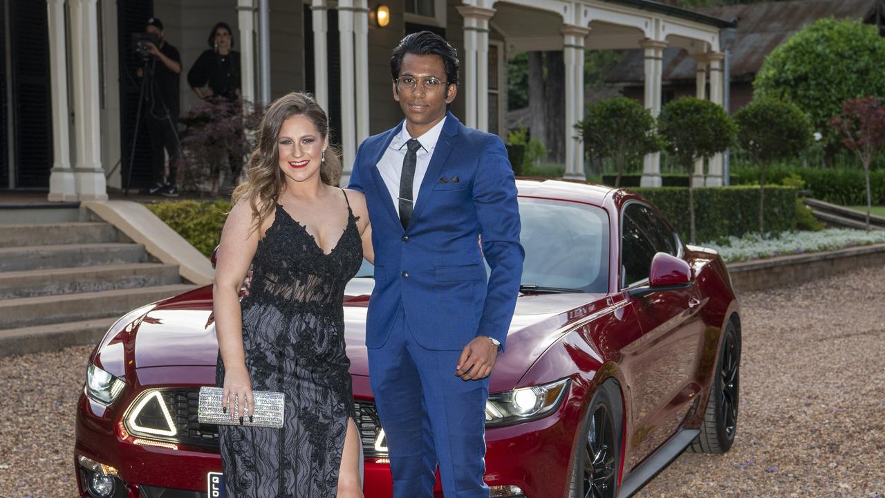 Isabella Thomas and Nisal De Silva. Highlands Christian College formal at Gabbinbar Homestead. Wednesday. 18th Nov 2020 Picture: Nev Madsen