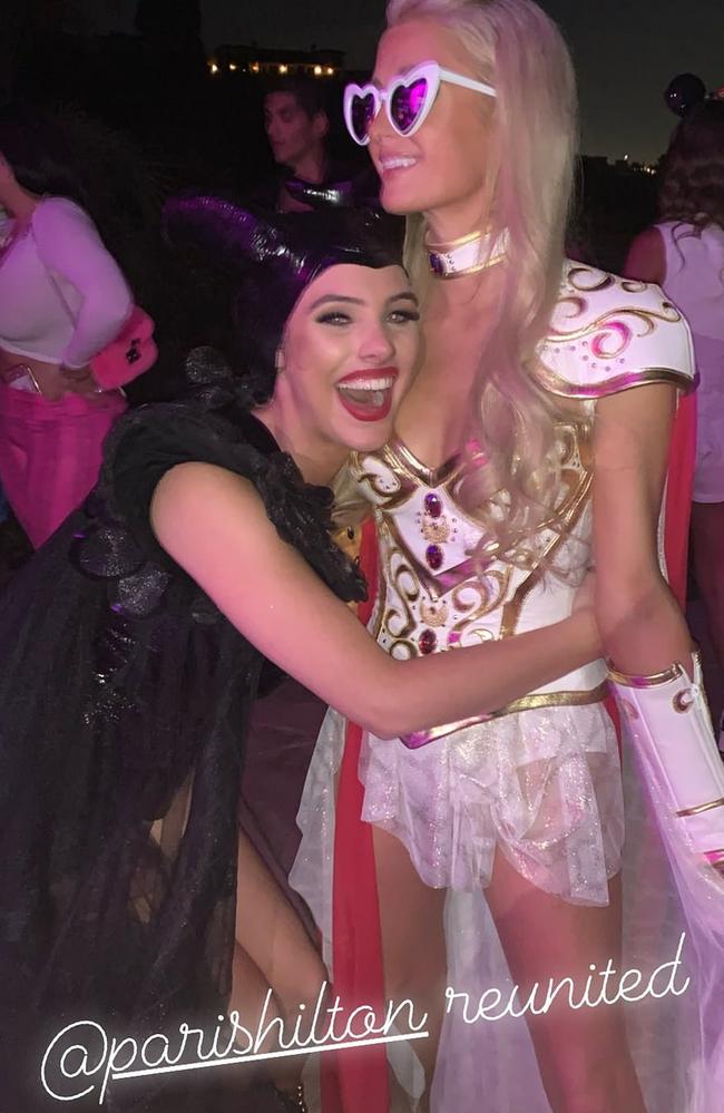 The Hilton heiress hosted a rowdy event for Halloween this year. Picture: Instagram.