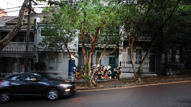 The house in Brown Street Paddington where Beau Lamarre-Condon allegedly killed Channel 10 presenter Jesse Baird and Qantas flight attendant Luke Davies. Picture: Rohan Kelly