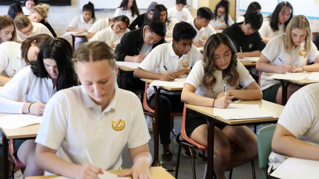 Thousands of Year 12s are weeks away from sitting their HSC exams. Picture: Jonathan Ng