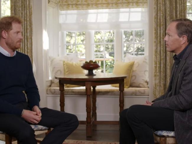 Prince Harry told Tom Bradby of his disbelief his mother had been killed in a car crash.