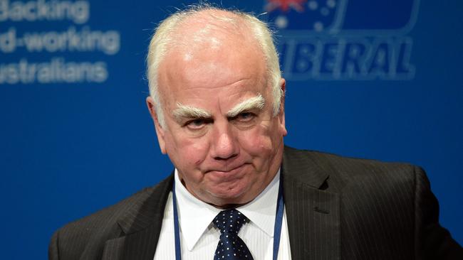 Past president of the Federal Liberal Party Alan Stockdale, who now sits on a three-person administrative committee overseeing the NSW Liberals. Picture: AAP Image / Julian Smith