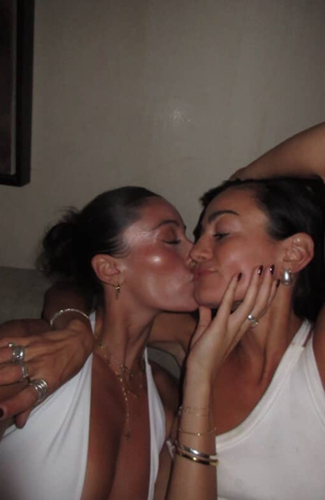 Rochelle Gregory and Phoebe Chakar met at the private gym Saint. Picture: Supplied