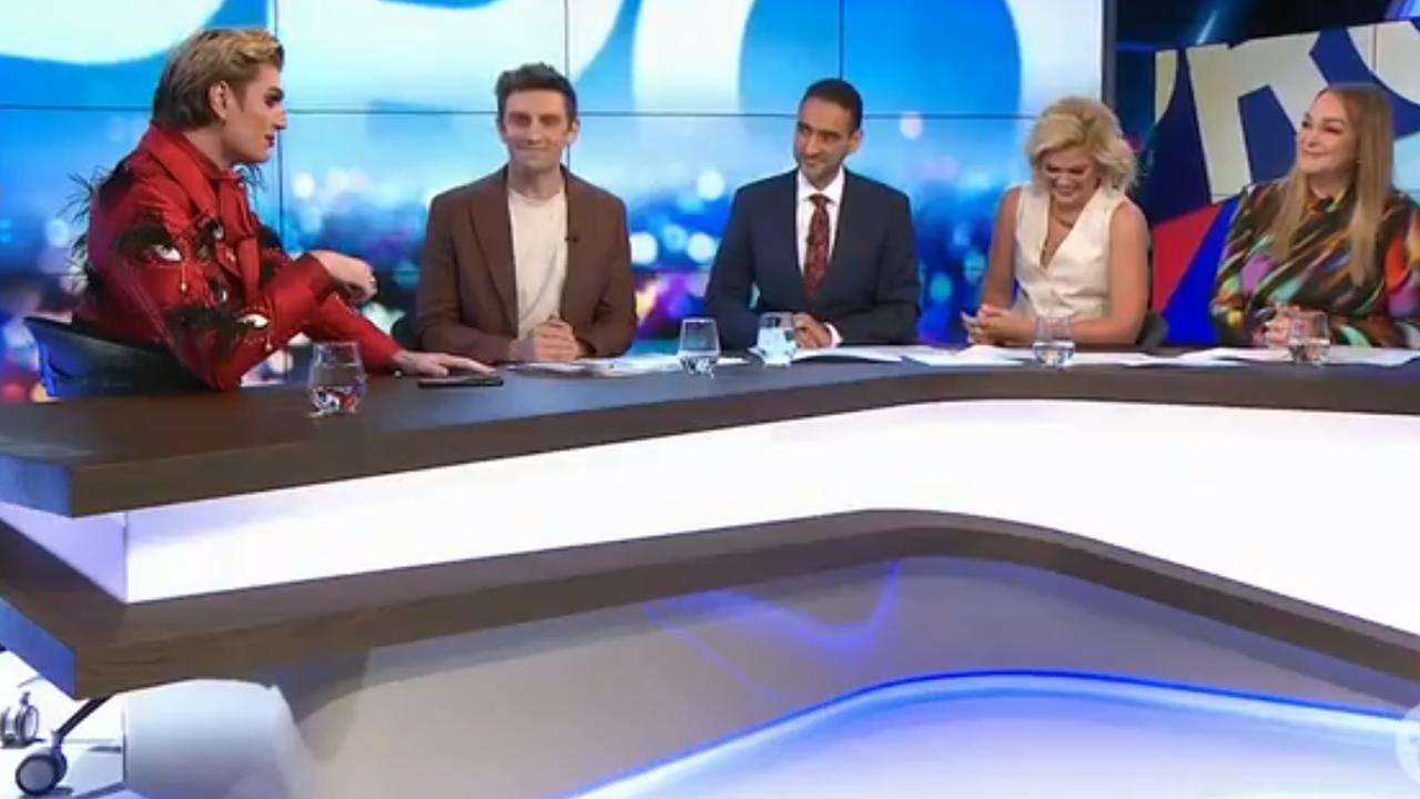 The panellists on Tuesday night as the controversial comment was aired. Picture: Supplied