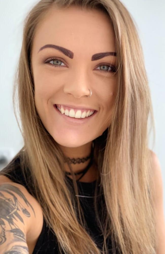 Courtney Paige Anderson died after jumping from a moving car on the Bruce Highway.