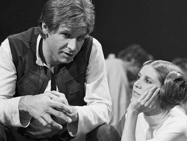 Fisher revealed recently that she and co-star Harrison Ford had an affair on the set of <i>Star Wars</i>. Picture: George Brich/AP