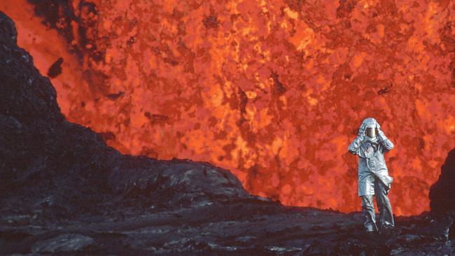 A scene from Fire of Love (2022), a documentary narrated by July, which will be screening at Rising. Picture: Supplied