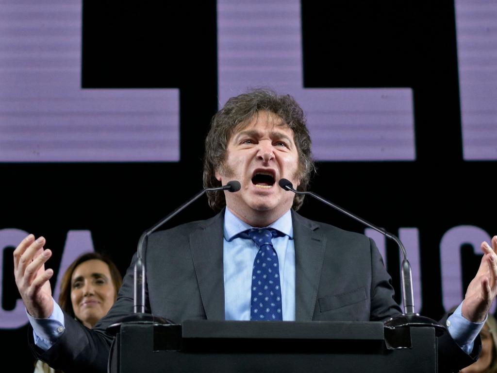 Argentine congressman and presidential pre-candidate Javier Milei. Picture: Luis Robayo/AFP