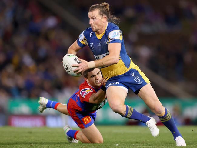 Clint Gutherson is the top scoring fullback so far - despite the topknot! Picture: Ashley Feder/Getty Images