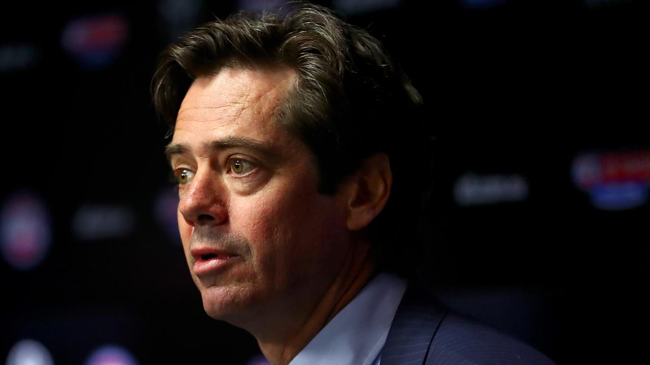 Gillon McLachlan will have tough calls to make around spending. (Photo by Kelly Defina/Getty Images)
