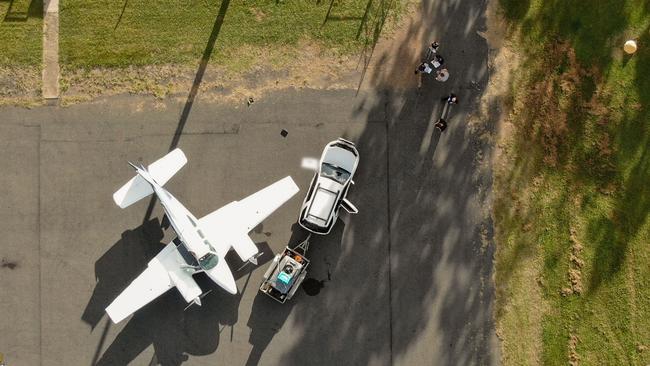 The plane was intercepted in Queensland after arriving from PNG. Picture: AFP