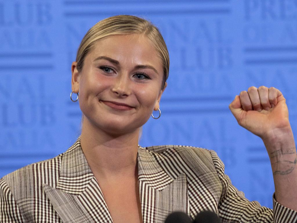 Abuse survivor Grace Tame’s swipe at PM