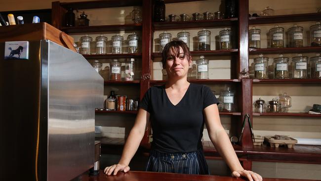 Elke Van Engelgem, co owner of Essene coffee shop at Ravenshoe, on the Atherton Tablelands. Picture: Brendan Radke