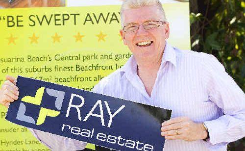 Greg Allan from Ray Real Estate celebrates the $2 million in property sales secured over Christmas. 