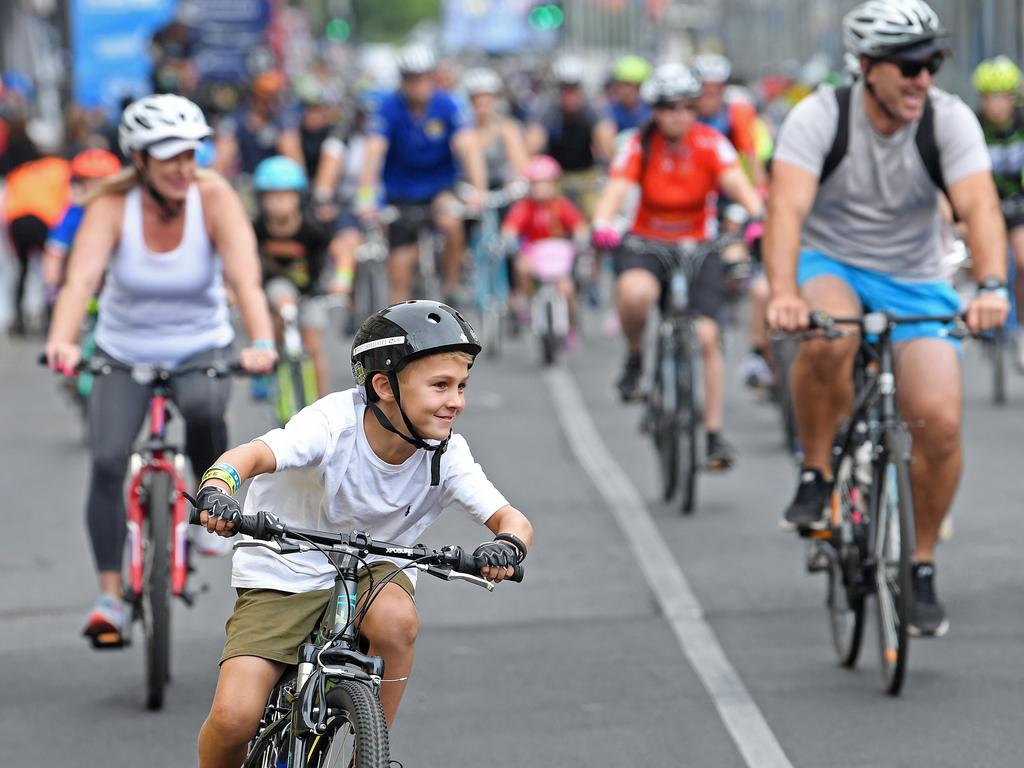 The Tour Down Under’s Westpac Family Ride on January 19, 2020. Picture: Tom Huntley