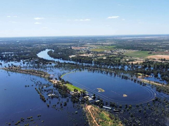 Mildura’s racecourse has been almost complete in undated. Picture: Facebook