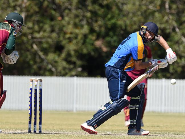 Liam Hope-Shackley smashed an unbeaten 127. for the Dolphins. Picture: Steve Holland