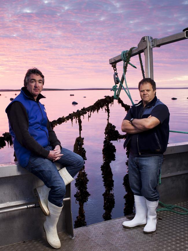 Mark Andrews, chief executive of Eyre Peninsula Seafoods, with Andrew Puglisi, executive director.